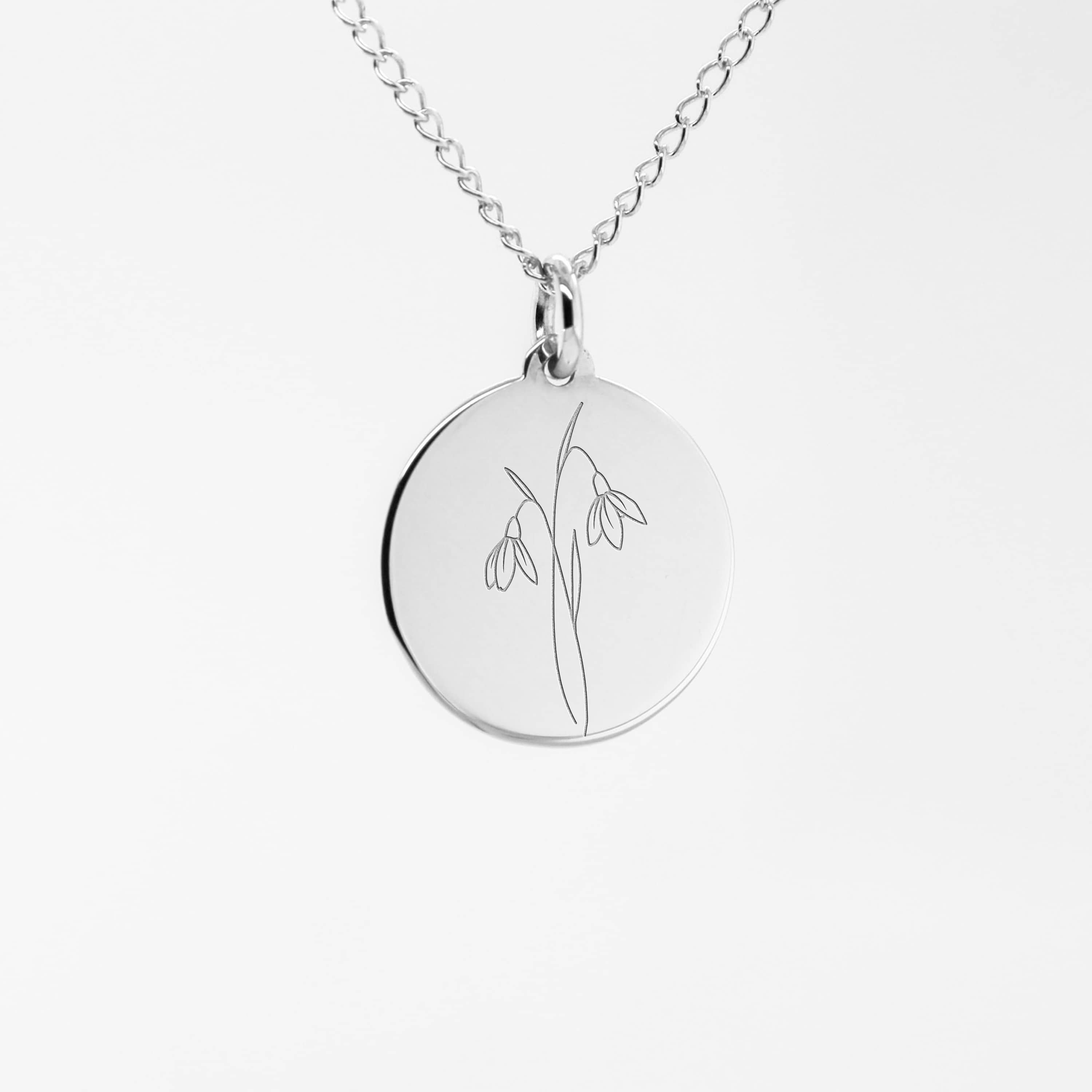 Avrora Anheng med Fødselsmåned blomst for Januar Snøklokke