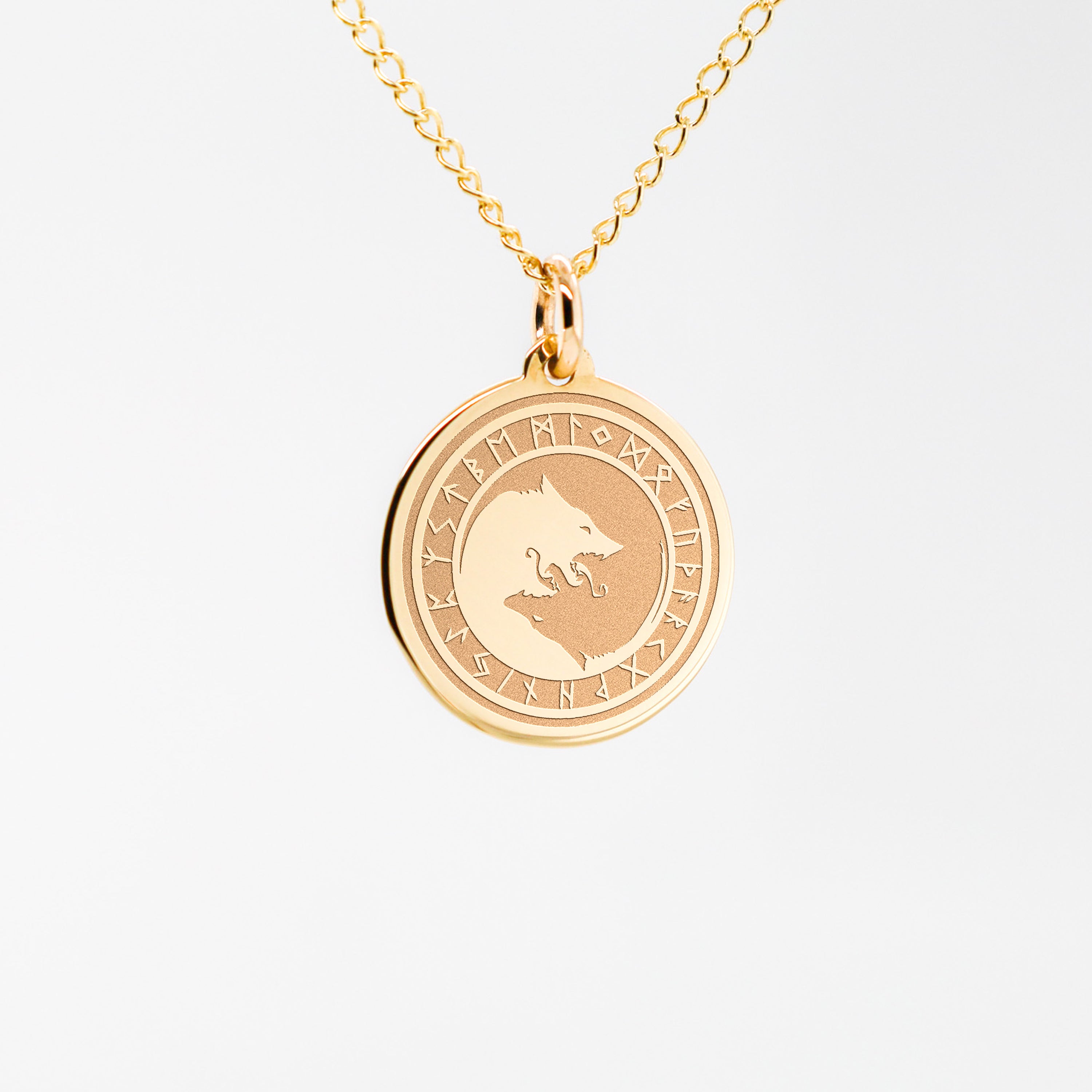 AVRORA Vikingulv Hati og Skoll Norsk Halskjede