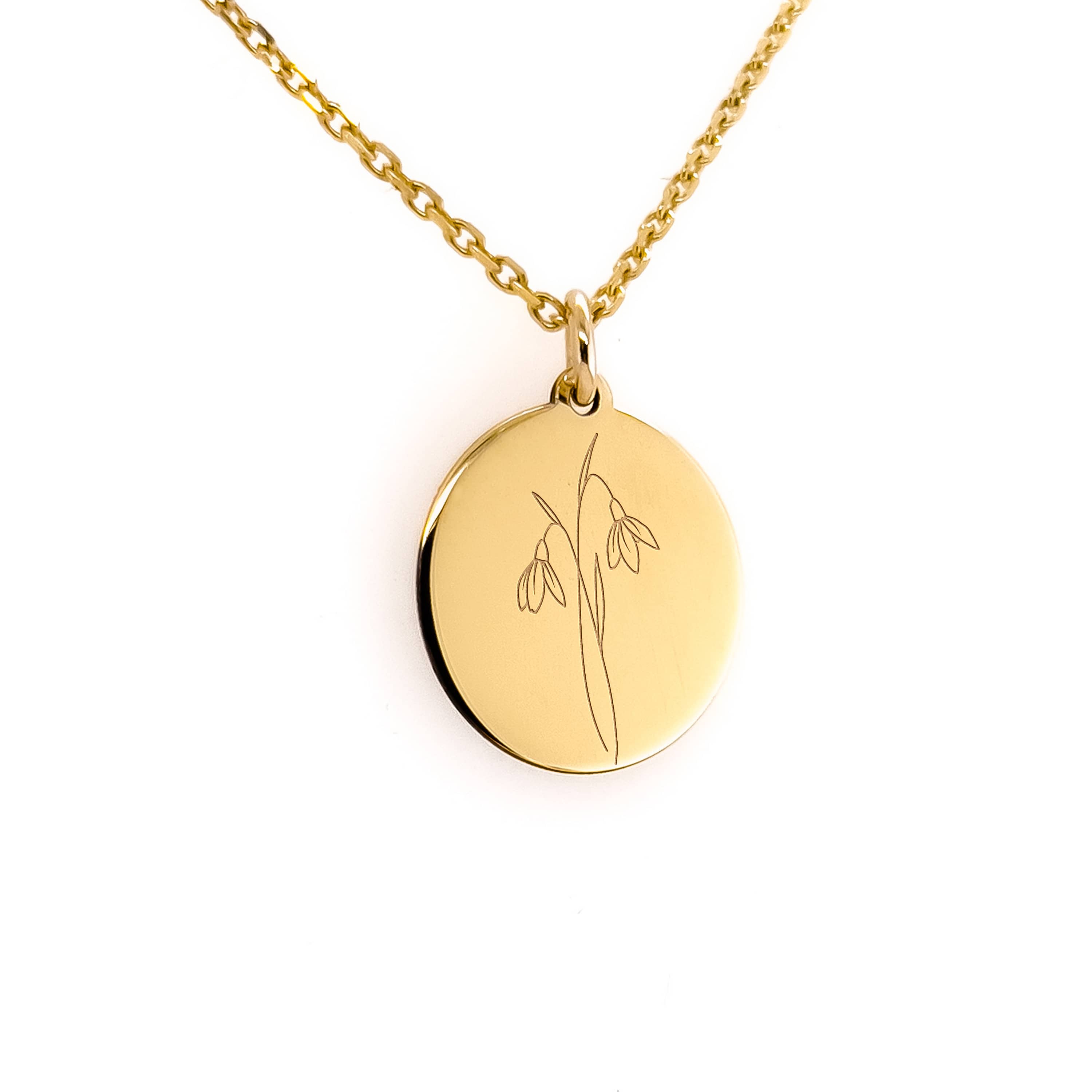 Avrora Anheng med Fødselsmåned blomst for Januar Snøklokke